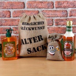 Geburtstagsset ´´´´Alter Sack´´´´ mit Pf