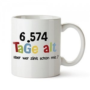 Geburtstagstasse - Alter in Tage