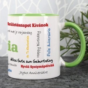 Geburtstagstasse mit Wunschnamen