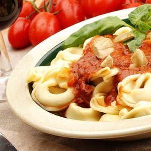 Gefüllte Pasta mit Schinken