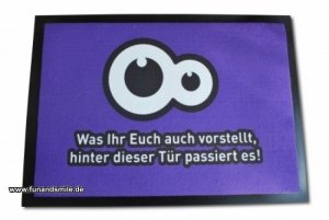 Geile Fussmatte - Was ihr Euch auch vors