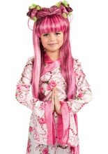 Geisha Prinzessin Kinder-Perücke pink