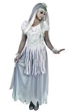 Geister-Braut Halloween Zombie Damenkost