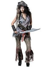 Geister Piratin Halloween Damen Kostüm g