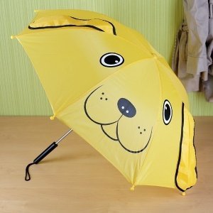 Gelber Regenschirm für Kinder mit V