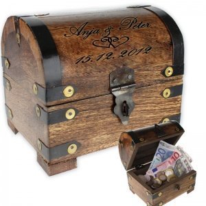 Geld-Schatz zur Hochzeit *mit Gravur*