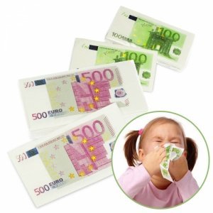 Geld Taschentücher