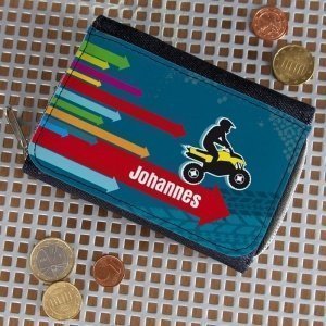 Geldbörse mit Quad und Wunschnamen 