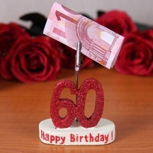 Geldgeschenk mit Klammer *60*