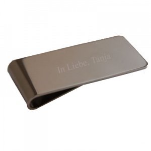 Geldklammer mit Gravur - 8763