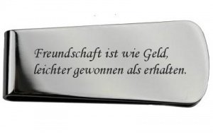 Geldklammer mit individueller Gravur