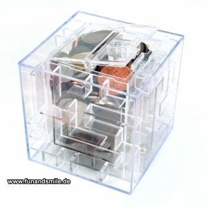 Geldversteck Spardose Labyrinth als Gesc