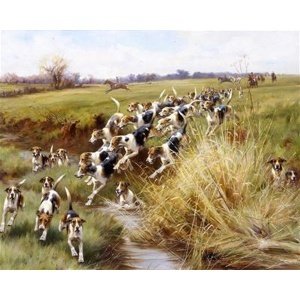 Gemälde-Replik "Full Cry"