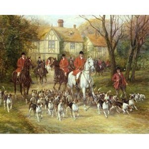 Gemälde-Replik "The Start at the Manor"