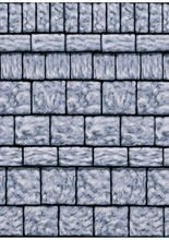 Gemäuer Wanddekoration 12m