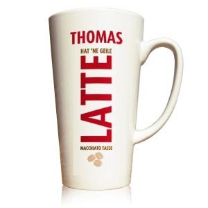 Genießertasse groß für Latte Macchiato