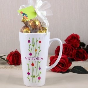 Genießertasse mit Frühlingsmot