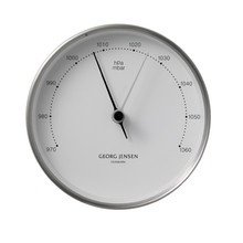 Georg Jensen - Barometer, Stahl / weiss,