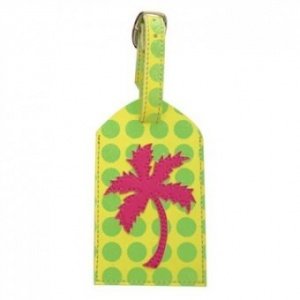 Gepäckanhänger Bon Voyage Palme