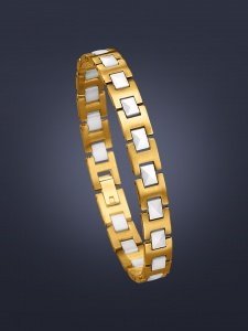 Geradliniges Armband mit Keramik