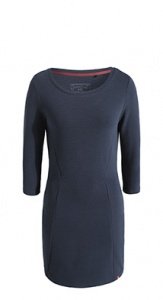 Geripptes Jersey-Kleid