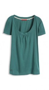 Geripptes T-Shirt aus Baumwolle