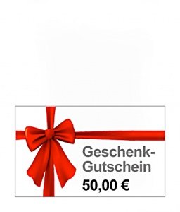 Geschenk - Gutschein 50 EUR (1 Stück)