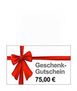 Geschenk - Gutschein 75 EUR (1 Stück)