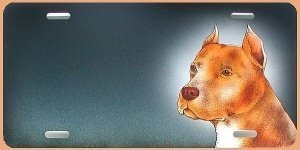 Geschenk: Schild mit Airbrushmotiv Hund 