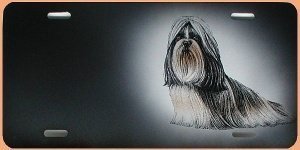 Geschenk: Schild mit Airbrushmotiv Hund 
