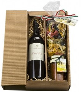 Geschenk Set Italien-Urlaub mit Rotwein 