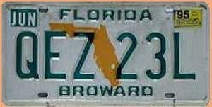 Geschenk aus Florida Nummernschild