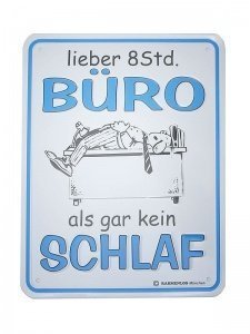 Geschenk für Büroangestellte Büroschlaf
