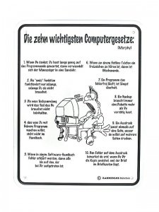 Geschenk für Computernutzer Schild Compu