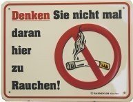 Geschenk für Nichtraucher: Funschild Nic