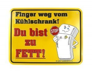 Geschenk für dicke Freunde: Funschild Du
