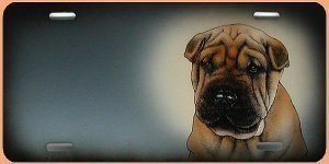 Geschenke: Schild mit Airbrushmotiv Hund