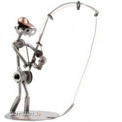 Geschenkidee aus Metall "Angler"