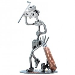 Geschenkidee aus Metall "Hole in One"