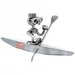 Geschenkidee aus Metall "Kajak"