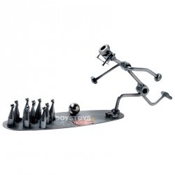 Geschenkidee aus Metall "Kegeln"