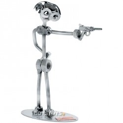 Geschenkidee aus Metall "Pistolero"