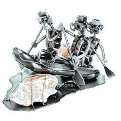 Geschenkidee aus Metall "River Rafting"