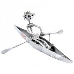 Geschenkidee aus Metall "Ruderer"