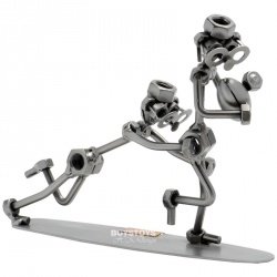 Geschenkidee aus Metall "Rugby Fight"