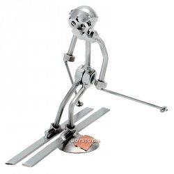 Geschenkidee aus Metall "Ski Alpin"