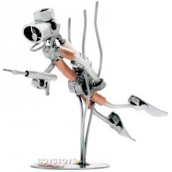 Geschenkidee aus Metall "Taucher mit Har