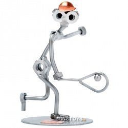 Geschenkidee aus Metall "Tennis Return"