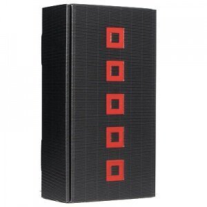 Geschenkkarton QUADRAT schwarz 2er