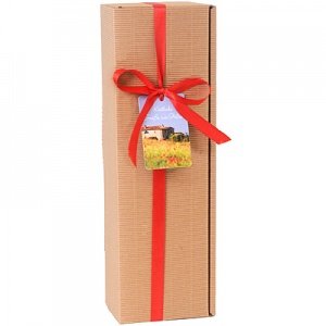 Geschenkkarton für 1 Flasche mit roter S